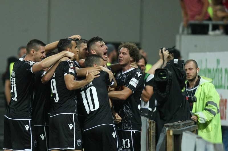 Bucuria după gol a dinamoviștilor