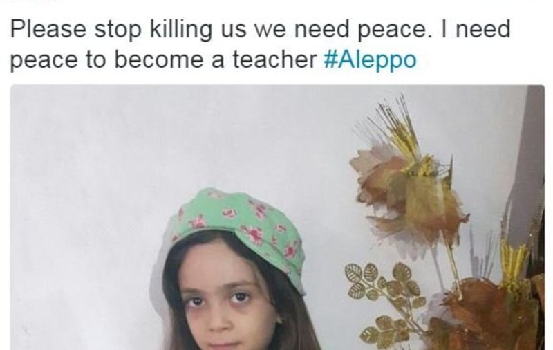 Postările cutremurătoare ale unei fetițe din Siria: „Viața mea e foarte grea în Alep. De ce nu ne ajută nimeni?”