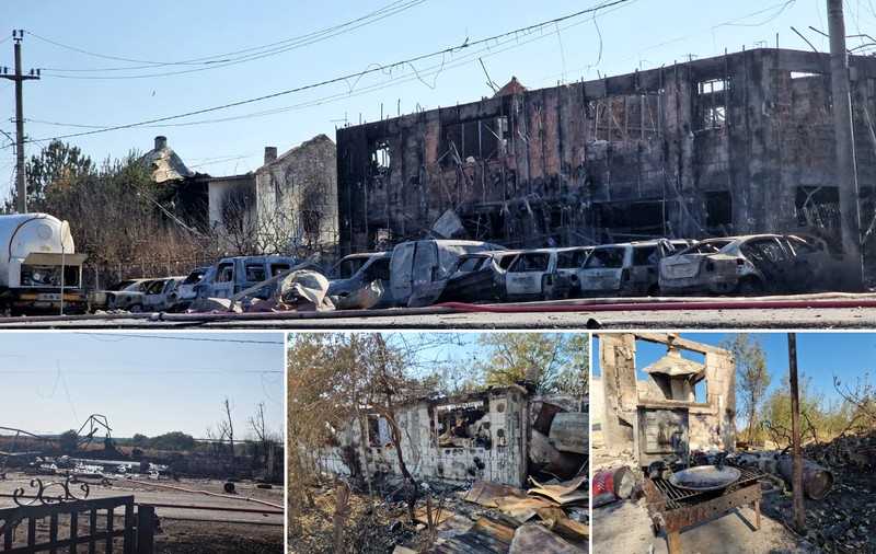 FOTOREPORTAJ Pompierii încă intervin în zona exploziei, oamenii spun că n-au primit ajutor: „Stăteam lângă o bombă și nu știam!”