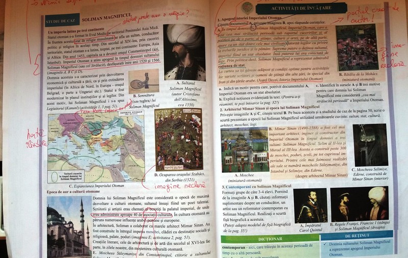 Erori și în manualul de istorie pentru clasa a VI-a: Nume scris greșit, trimiteri către hărți inexistente și explicații care induc în eroare elevul