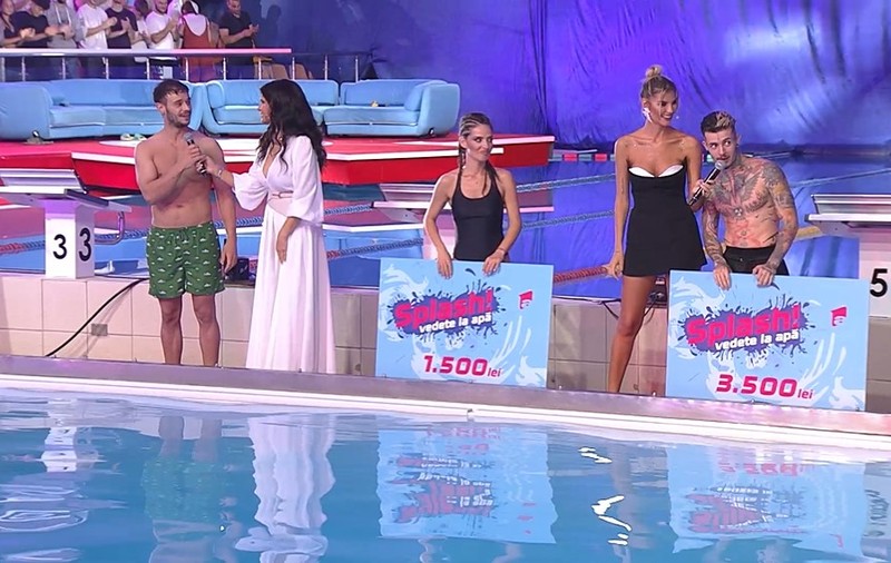 Mellina și Zanni s-au calificat în finala săptămânii „Splash! Vedete la apă”. Câți bani au câștigat cei doi în semifinală