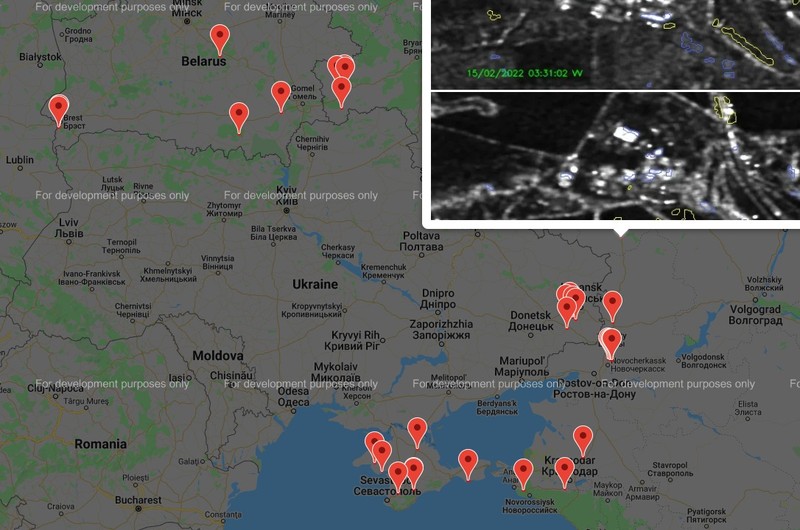 Harta interactivă cu toate mutările armatei ruse - foto captură kordon.io