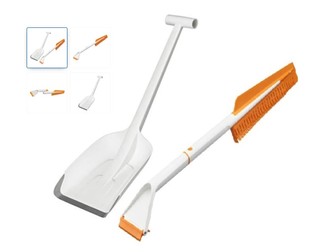 Pachet iarnă pentru auto Fiskars SnowXpert, lopată pentru mașină + perie și racletă