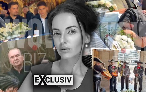 EXCLUSIV | Imagini sfâșietoare de la înmormântarea Mădălinei Apostol. Mariachi, lacrimi și scene sfâșietoare la mormânt. Mama ei a fost dusă la spital