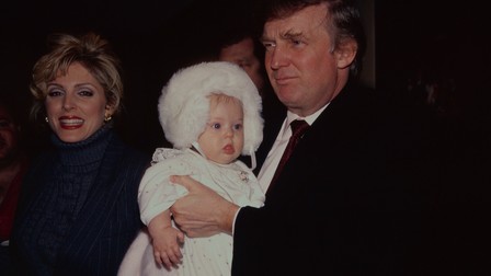 Marla Maples Trump și Donald Trump cu fiica Tiffany Trump la New York.