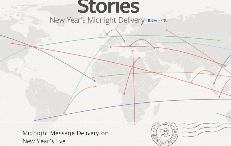 "New Year's Midnight Delivery", aplicaţia lansată de Facebook înainte de Revelion 2013