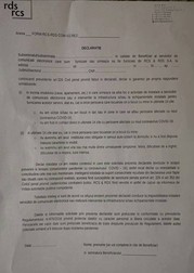 Formularul pe care angajații trebuie să îl completeze