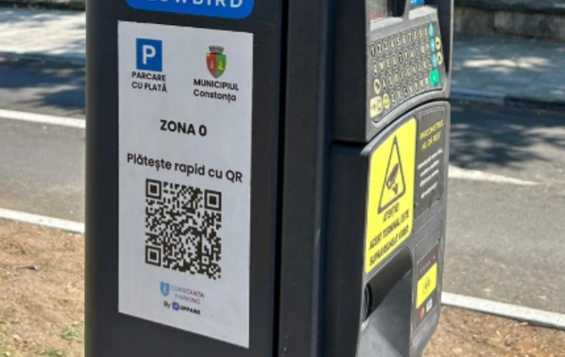 Plata parcării în Constanța prin scanarea codului QR, suspendată temporar