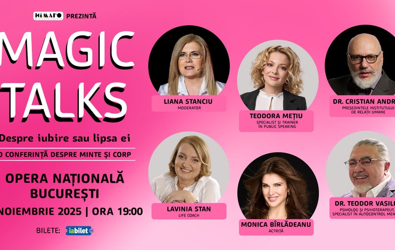Magic Talks #5 – „Despre iubire sau lipsa ei”. O seară dedicată întrebărilor despre iubire, durere și vindecare