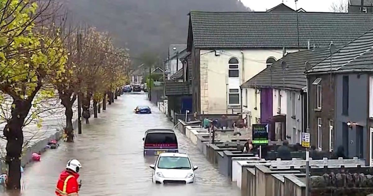 Zonă din Marea Britanie lovită de furtuna Bert