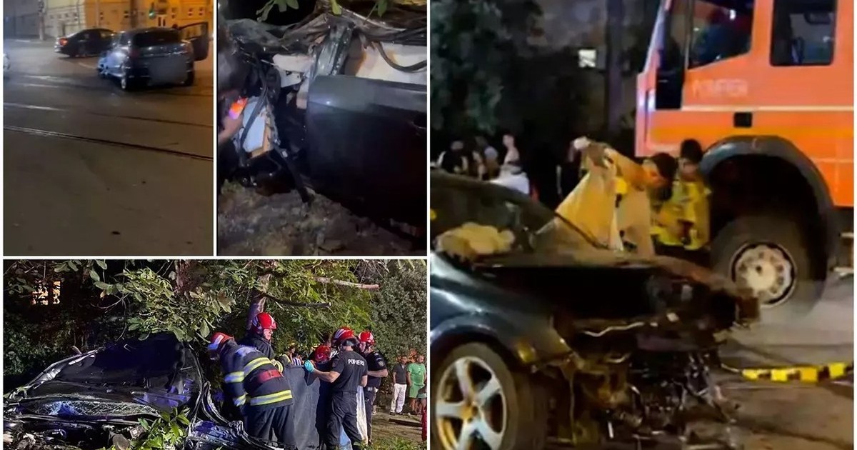 Imagine de la locul accidentului