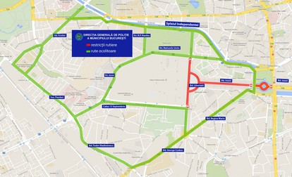 Harta restricțiilor de trafic de Zilele Bucureștiului 2019