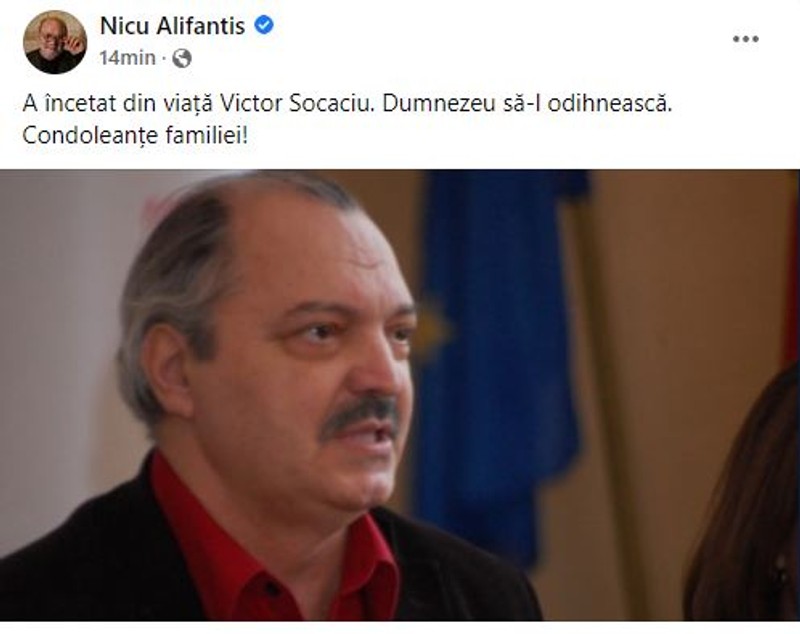 Nicu Alifantis și Vasile Șeicaru, mesaje după moartea lui Victor Socaciu: „Nu pot să cred”