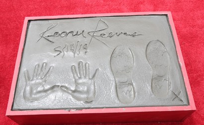 14 May 2019 - Hollywood, California - Keanu Reeves. Keanu Reeves Places His Hand Prints In Cement At TCL Chinese Theatre IMAX Forecourt. Photo Credit: PMA/AdMedia