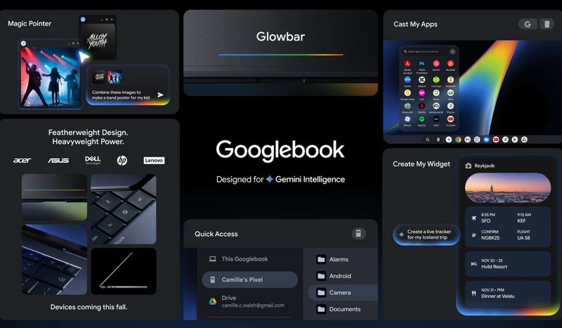 Googlebook va fi lansat în această toamnă. Foto: Google