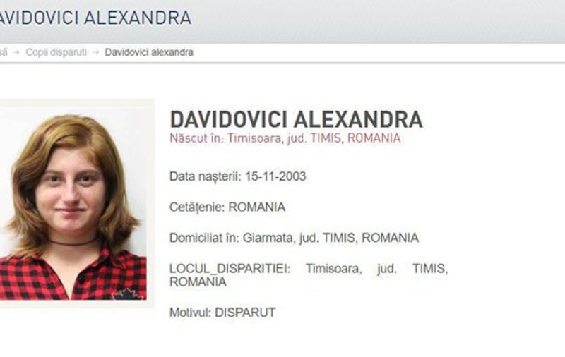 O adolescentă din Timiș a dispărut de miercuri. A plecat spre școală și nu a mai fost văzută