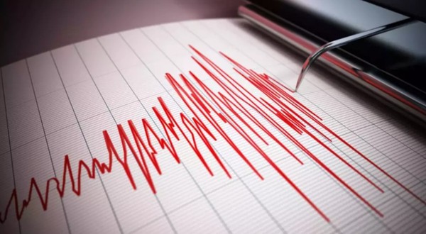 Un seismograf care înregistrează magnitudinea unui cutremur