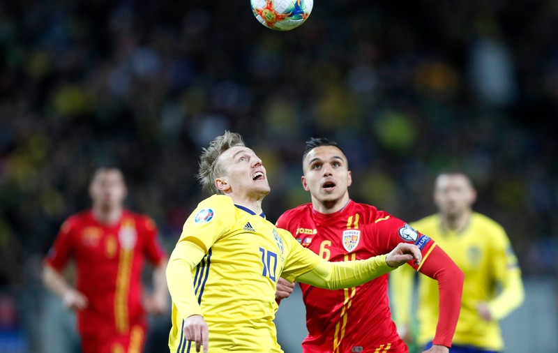 FOTO&VIDEO | Suedia - România 2-1, preliminariile Euro 2020. Debut strâmb pentru tricolori, cu două goluri încasate în 7 minute