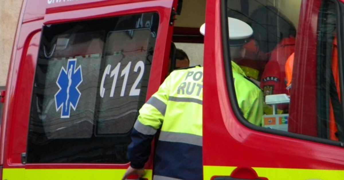 Accident pe un drum judetean in Draganesti Olt