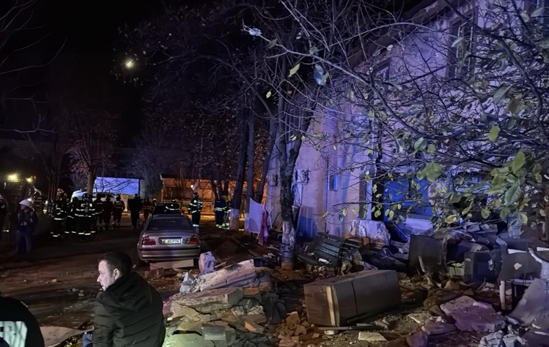 Primele imagini după explozia din Buftea: cum arată parterul blocului după ce a fost complet distrus