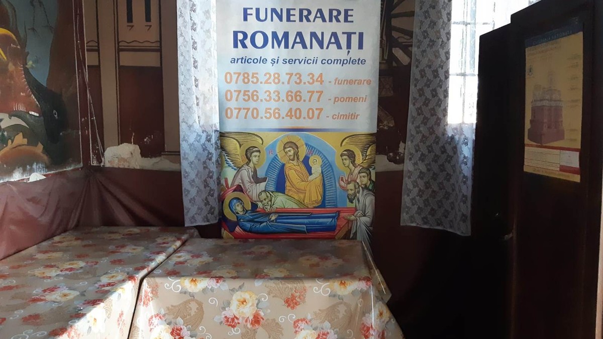Episcopia Slatinei și a Romanaților și-a făcut firmă de pompe funebre și a pus reclame în bisericile din Olt!