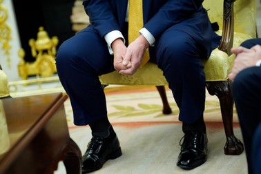 Donald Trump a oferit pantofi eleganți consilierilor. North Foto.