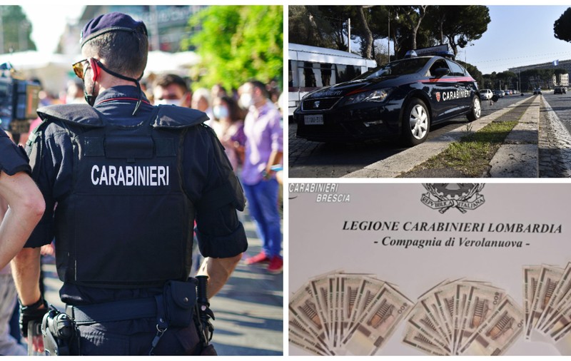Metoda prin care patru români din Italia încercau să păcălească șoferii să le schimbe bancnote care nu mai erau valabile cu euro