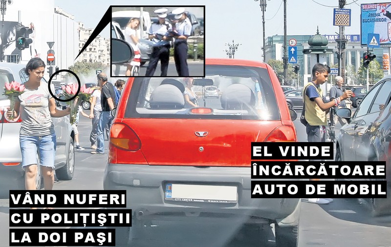 În ce hal de ţară trăim! Fac speculă în faţa poliţiştilor