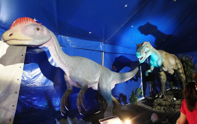 Dinozauri uriaşi, aduşi în Parcul Lumea Copiilor din Capitală| FOTO