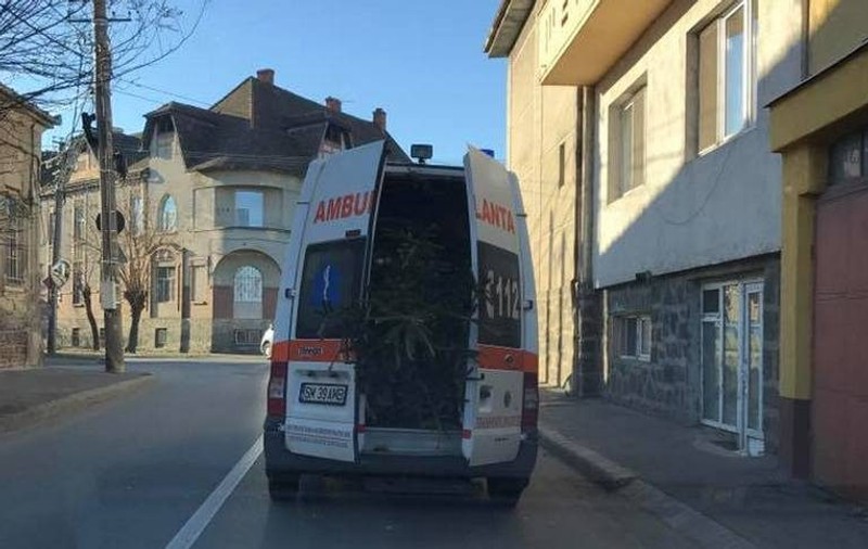 Ambulanță folosită pentru transportul brazilor în Satu Mare VIDEO