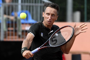 Stahovsky, în 2019, într-un meci de Cupa Davis. Foto: EPA