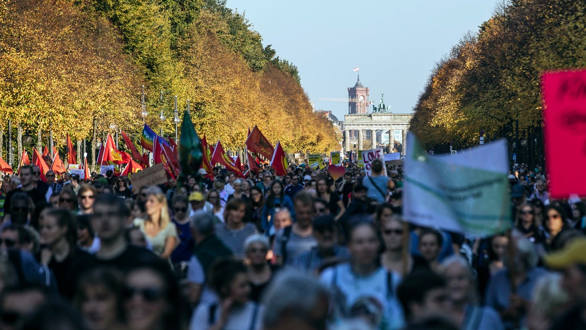 Protest de amploare la Berlin