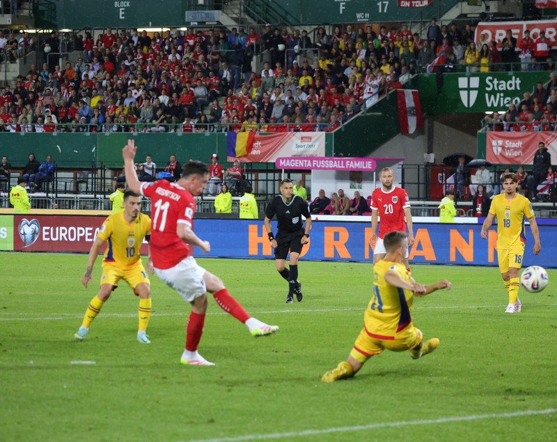 Austria - România 2-1, în preliminariile CM 2026. Tricolorii s-au înclinat în Austria. Golul marcat de Tănase în ultimul minut nu a fost suficient