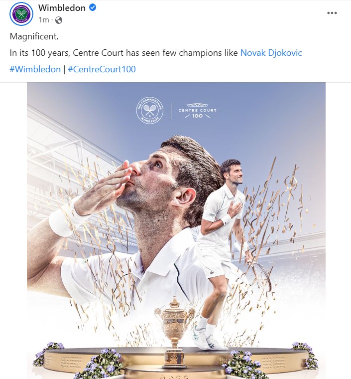 foto: Facebook: Wimbledon&nbsp;