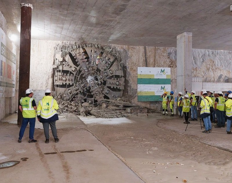 Cârtița „Sfânta Maria” a săpat primul segment de tunel între stația Tokyo şi Aeroportul Băneasa