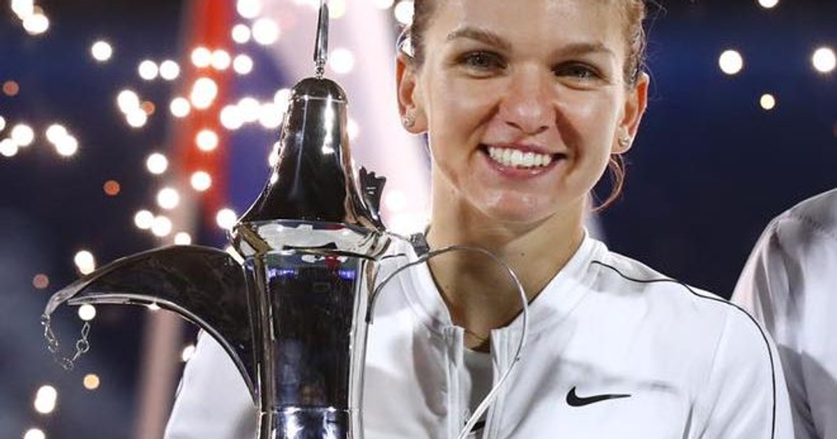 Simona Halep și-a prezentat trofeul din Dubai alături de iubitul ei, Toni Iuruc