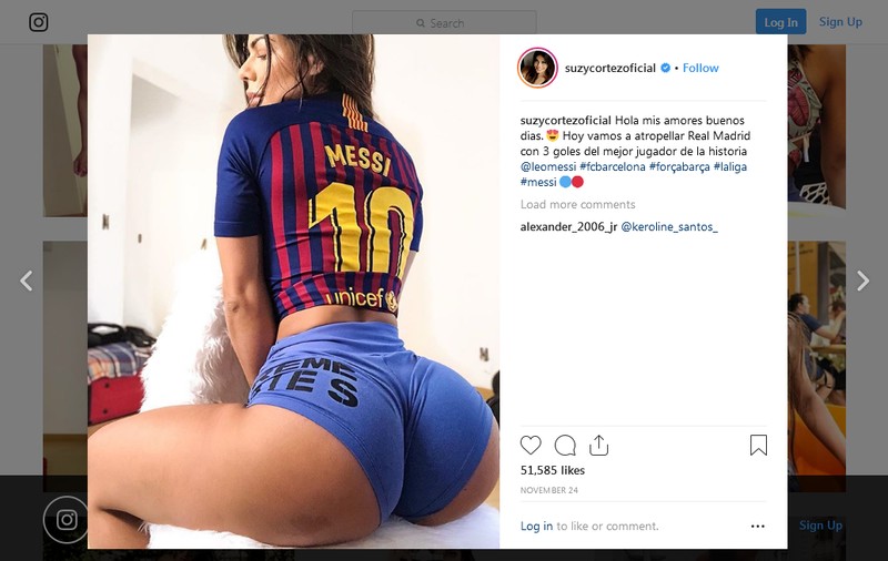 Cel mai sexy suporter al echipei FC Barcelona. Miss Bum Bum: ”În 2019, vreau ca echipa să câștige Liga Campionilor și La Liga”