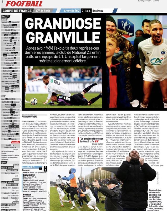 Cupa Franței 2018, 32-imi. Cum a ajuns Sorin Cucu pe prima pagina din L'Équipe! Lens, ultima calificată