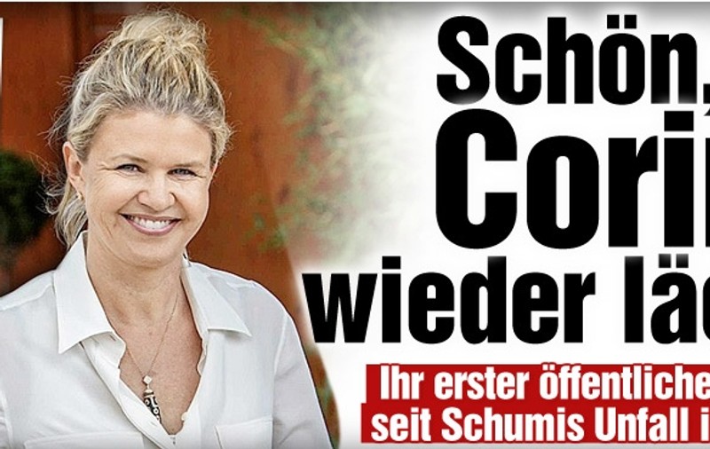 Primul zâmbet al Corinnei, soția lui Michael Schumacher / FOTO