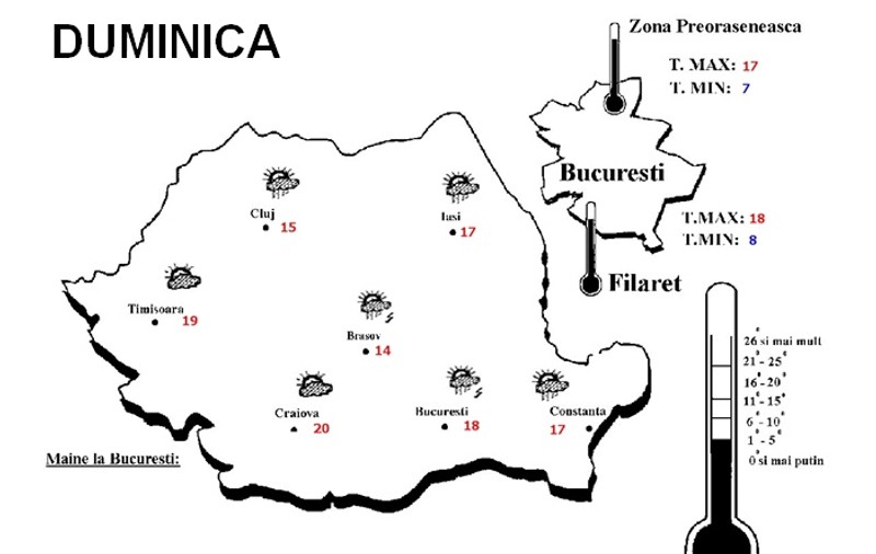 Află cum va fi VREMEA săptămâna viitoare, în zona în care locuieşti