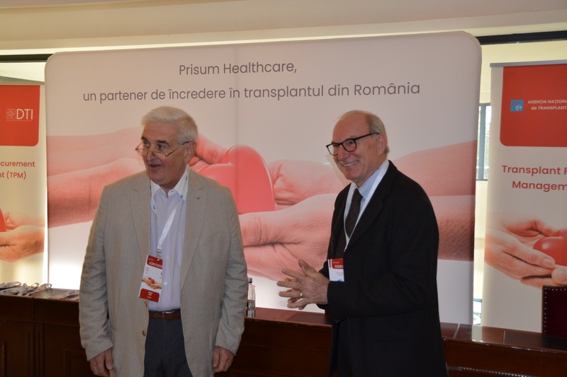Dr Andrei Nica si Scott Brubaker la Clul la Romtransplant 2026
