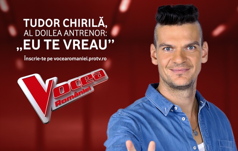 Tudor Chirilă este antrenor în sezonul 8 Vocea României. Provocarea continuă
