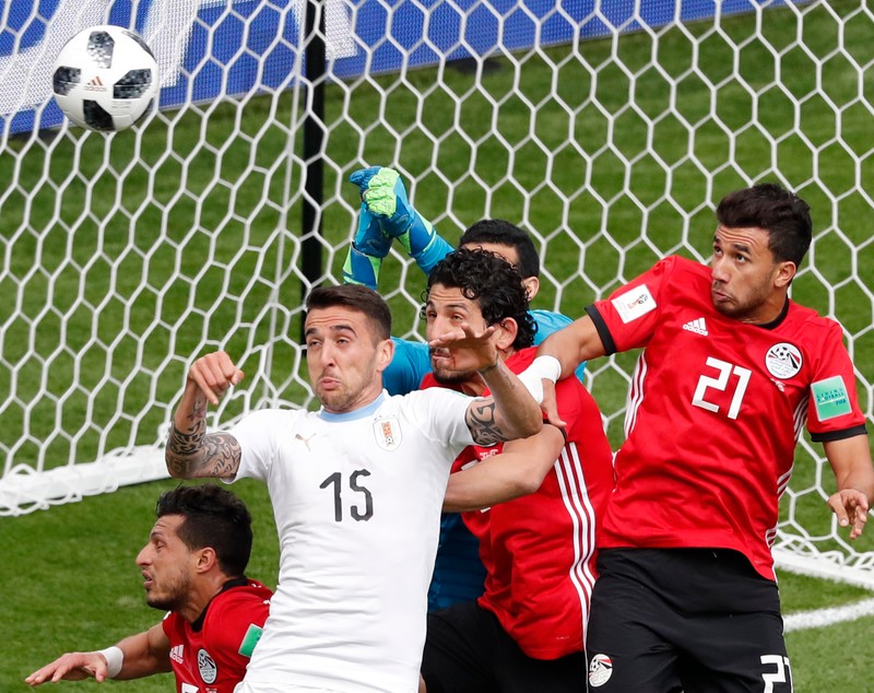 Egipt - Uruguay 0-1, în Grupa A de la Campionatul Mondial de fotbal Rusia 2018. Gimenez l-a făcut fericit pe suferindul Tabarez / FOTO&VIDEO