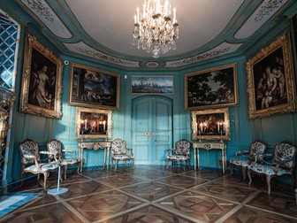 Castelul lui Voltaire, localitatea Ferney-Voltaire, Franța, ianuarie, 2020