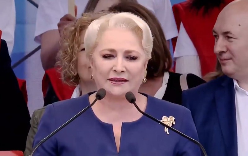 Viorica Dăncilă, la mitingul PSD de la Galați. Critici la adresa lui Iohannis: „Am văzut la Summit doar poze”