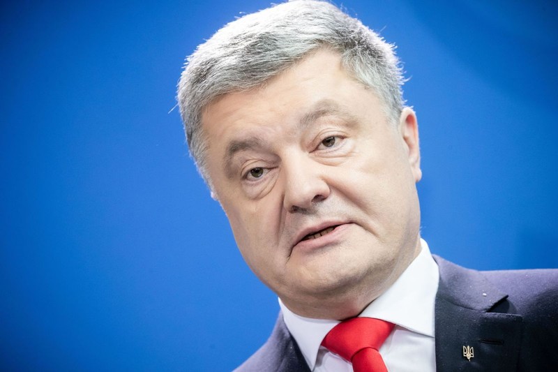FILED - 12 April 2019, Berlin: Petro Poroshenko, Then Ukrainian president, speaks during a press conference in Berlin. Former Ukrainian President Petro Poroshenko has hopes of returning to his country's highest office at some point, he told Al Jazeera in an interview broadcast early on Wednesday. Photo: Michael Kappeler/dpa