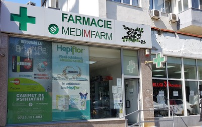 Farmacia MEDIFARM de pe şoseaua Giurgiului