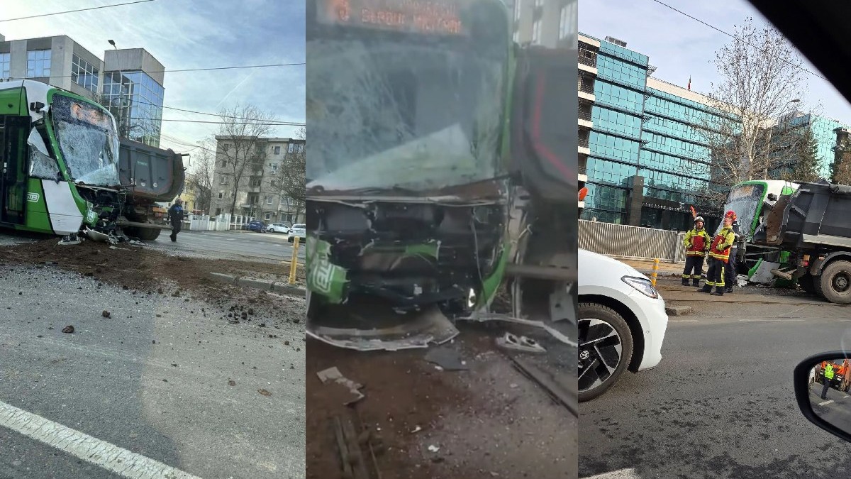 Accident Tramvai pe Buloevardul Timișoara