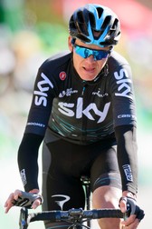 epa05952068 (FILE) British rider Chris Froome of Team Sky crosses the finish line during the fourth stage of the 71st Tour de Romandie UCI ProTour cycling race over 163.5km between Domdidier and Leysin, Switzerland, 29 April 2017 (reissued 09 May 2017). Three-time Tour de France winner Chris Froome said on 09 May 2017 that he was knocked off his bike by a car driver during a training ride in southern France, but remained unhurt. EPA/LAURENT GILLIERON
