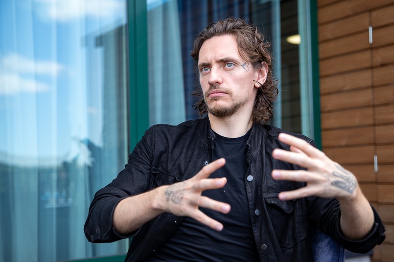 Sergei Polunin, în timpul interviului acordat Libertatea